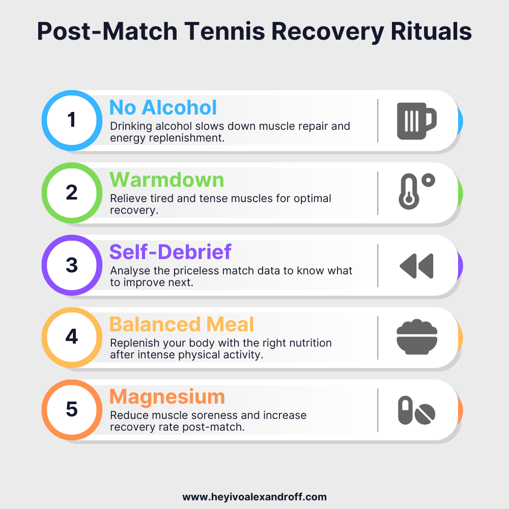 post-match tennis rituals